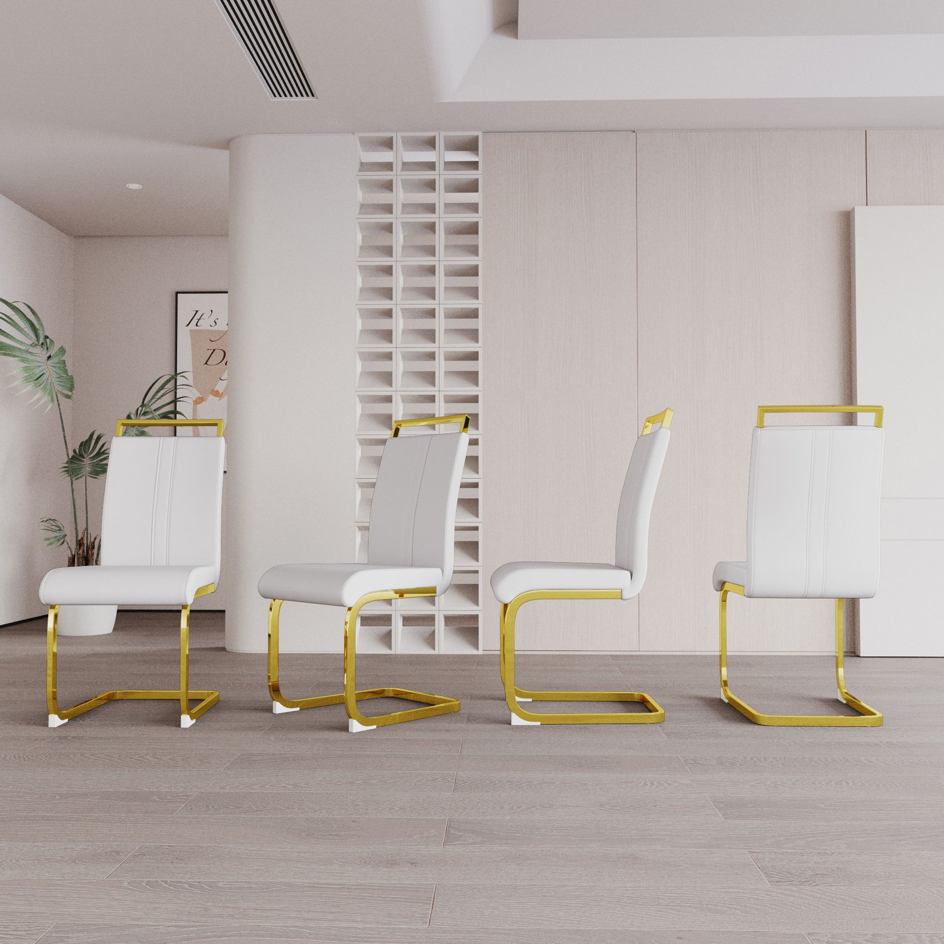 Side Dining Room Chair, Padded Seat High Back Home Essentials