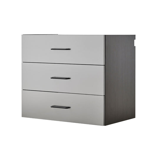 Astro Series - Metal Wall Mounted Base Drawer Storage Cabinet With Soft Closing Features - Metallic Gray Daily Nest