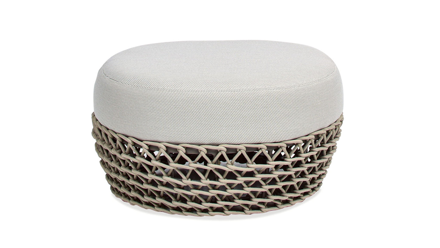 Willow - Round Upholstered Patio Ottoman Jennifer Taylor Home