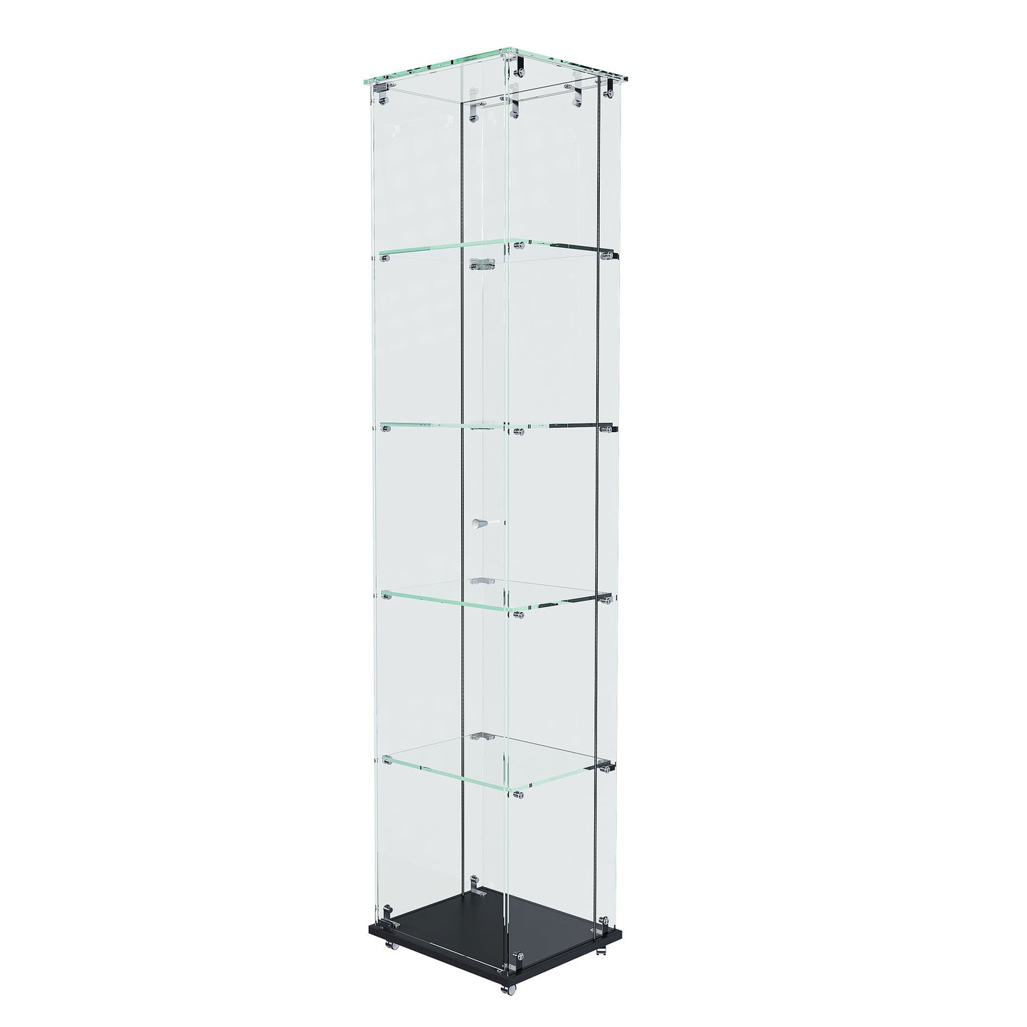 Premium 5 Tier Glass Display Case With 5 Dynamic LED Modes Home Essentials
