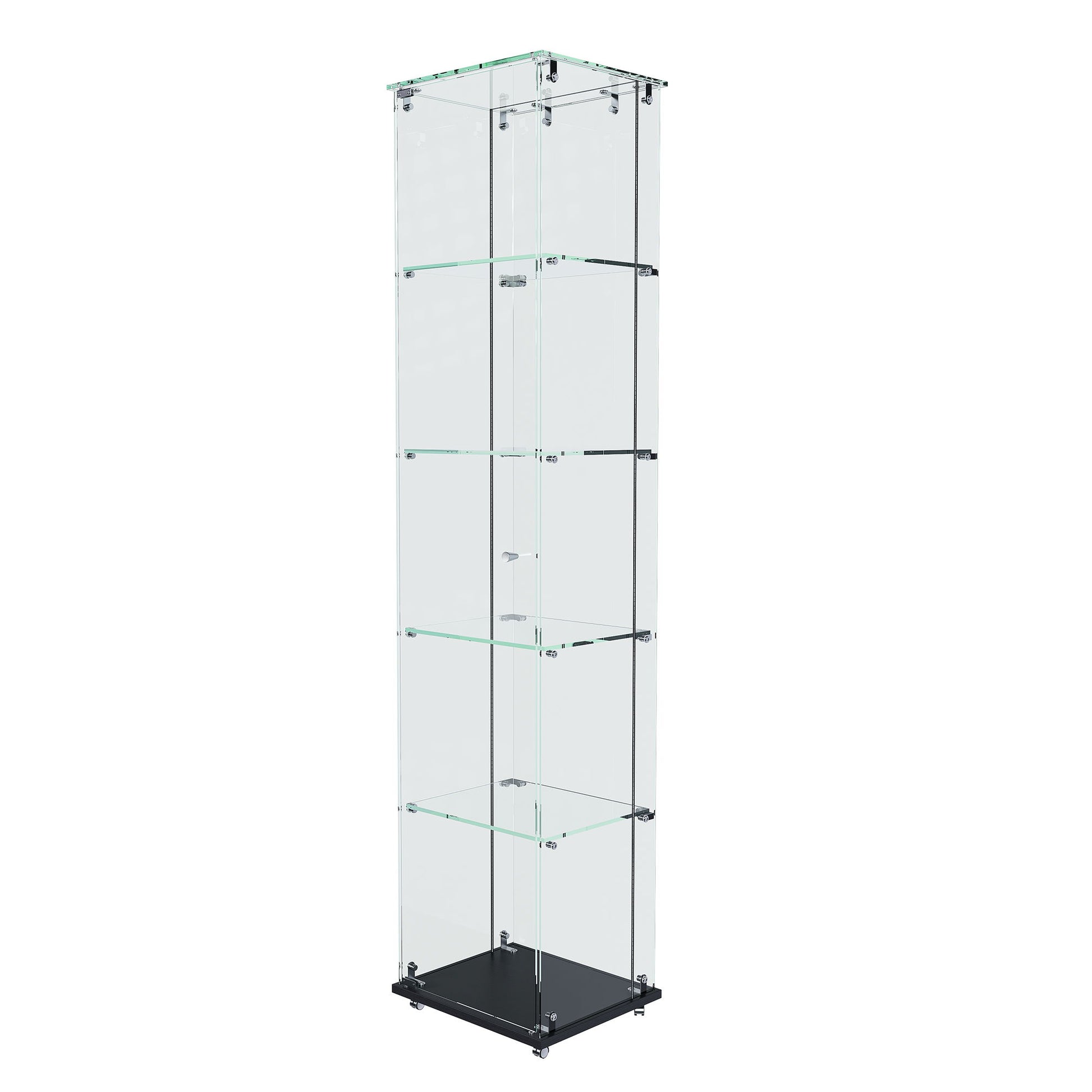 Premium 5 Tier Glass Display Case With 5 Dynamic LED Modes Home Essentials