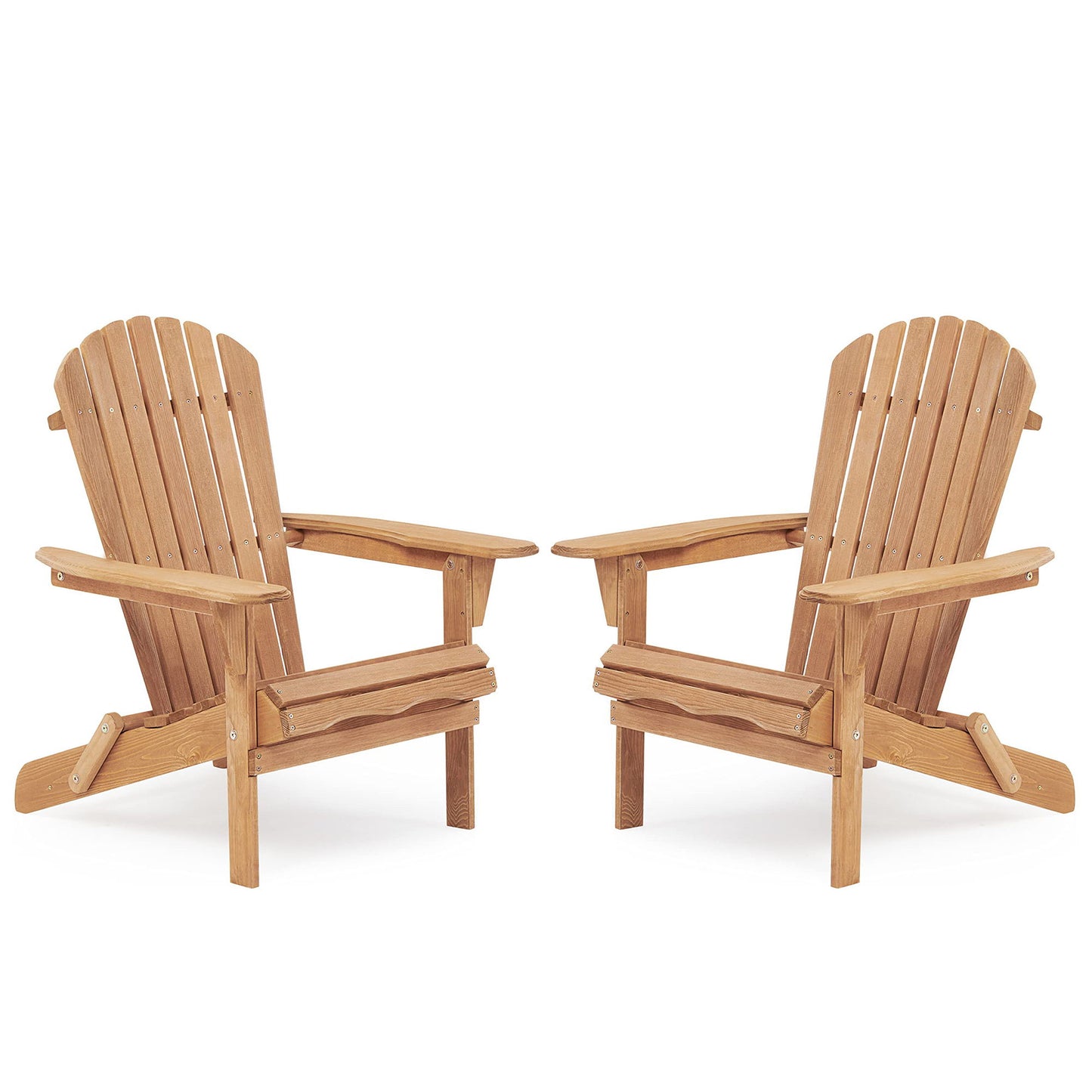 Lounge Patio Chair For Garden Outdoor Wooden Folding Adirondack Chair (Set of 2) Solid Cedar Wood Lounge Patio Chair For Garden Home Essentials
