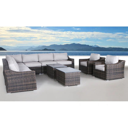 Stylish Sofa Seating Group With Cushions Perfect For Outdoor Gatherings LSI Patio Furniture
