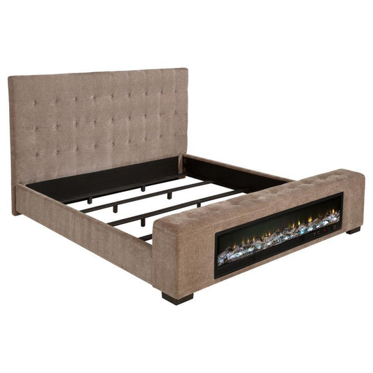 Senna - Upholstered Audio Flame Visualizer Bed Coaster Fine Furniture