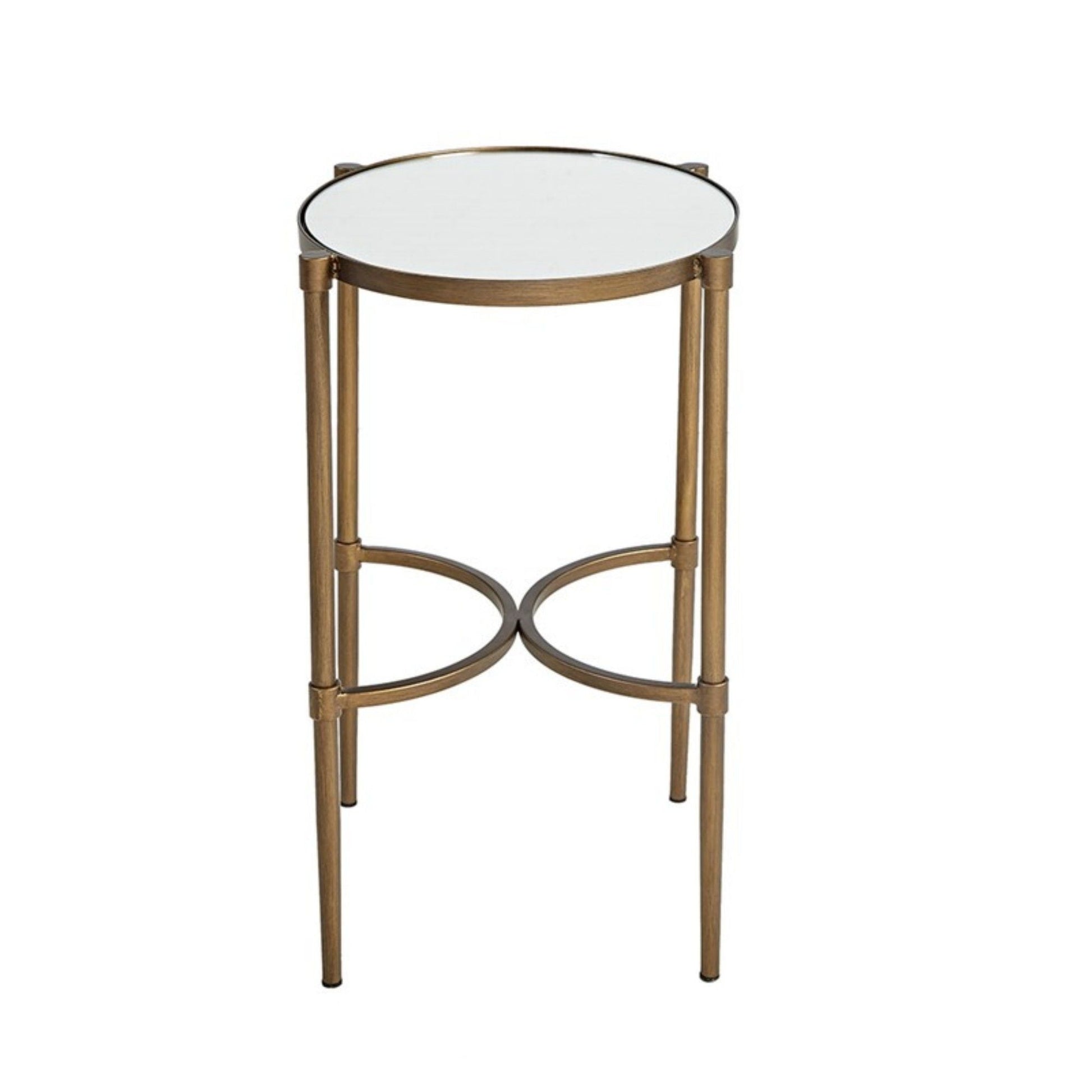 Bedford - Oval Mirror Accent Table - Antique Bronze JLA