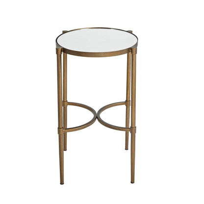 Bedford - Oval Mirror Accent Table - Antique Bronze JLA