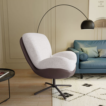 360° Swivel Office Chair, No Wheels Noble House