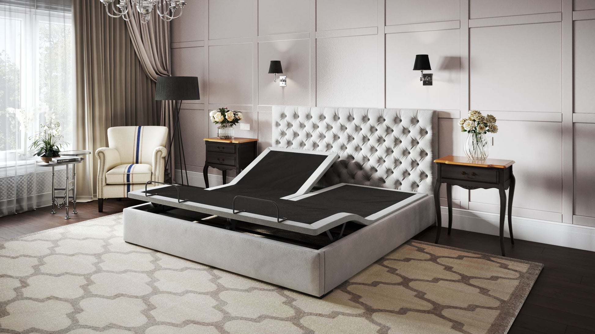 Btx5 - Flex Head Adjustable Bed Base With Head And Foot Position Adjustment BedTech