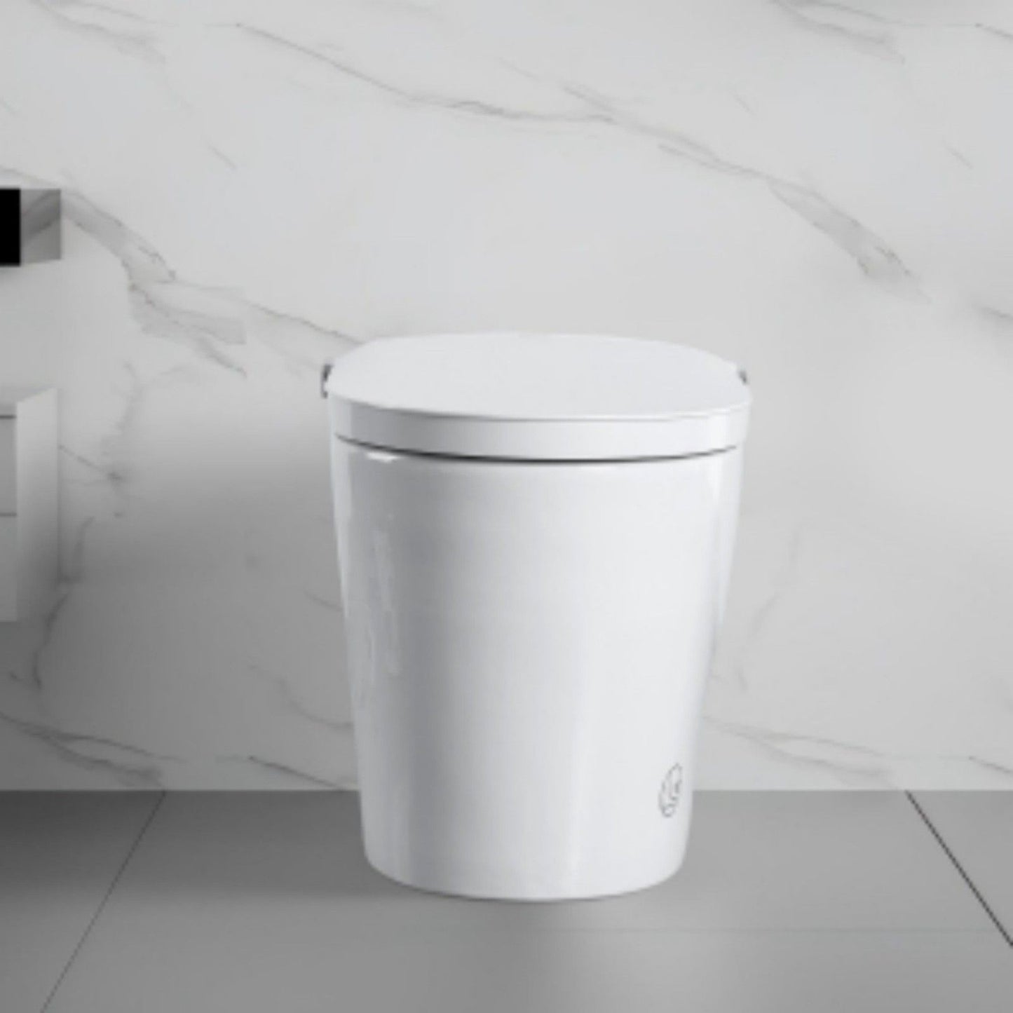 Tankless Smart Toilet With Bidet Built In, 1 Piece, Auto Flush, Auto Open / Close, Heated Seat, Bubble Wash, Warm Water And Dry, Adjustable Temp, Remote Control Side Know - White Daily Nest