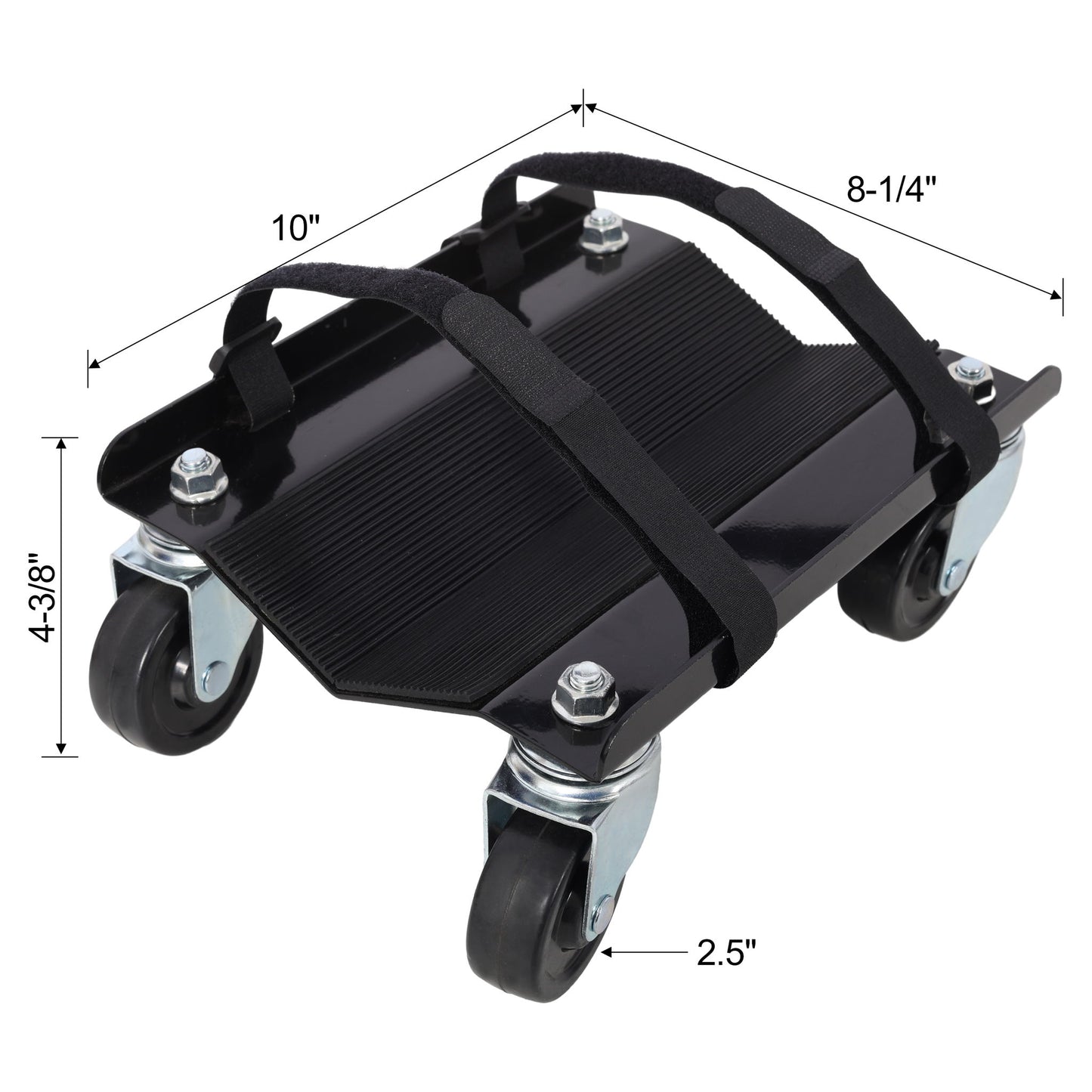Heavy Duty Snowmobile Dolly With V Slide And Swivel Casters Steel, 1500Lbs Capacity Daily Nest