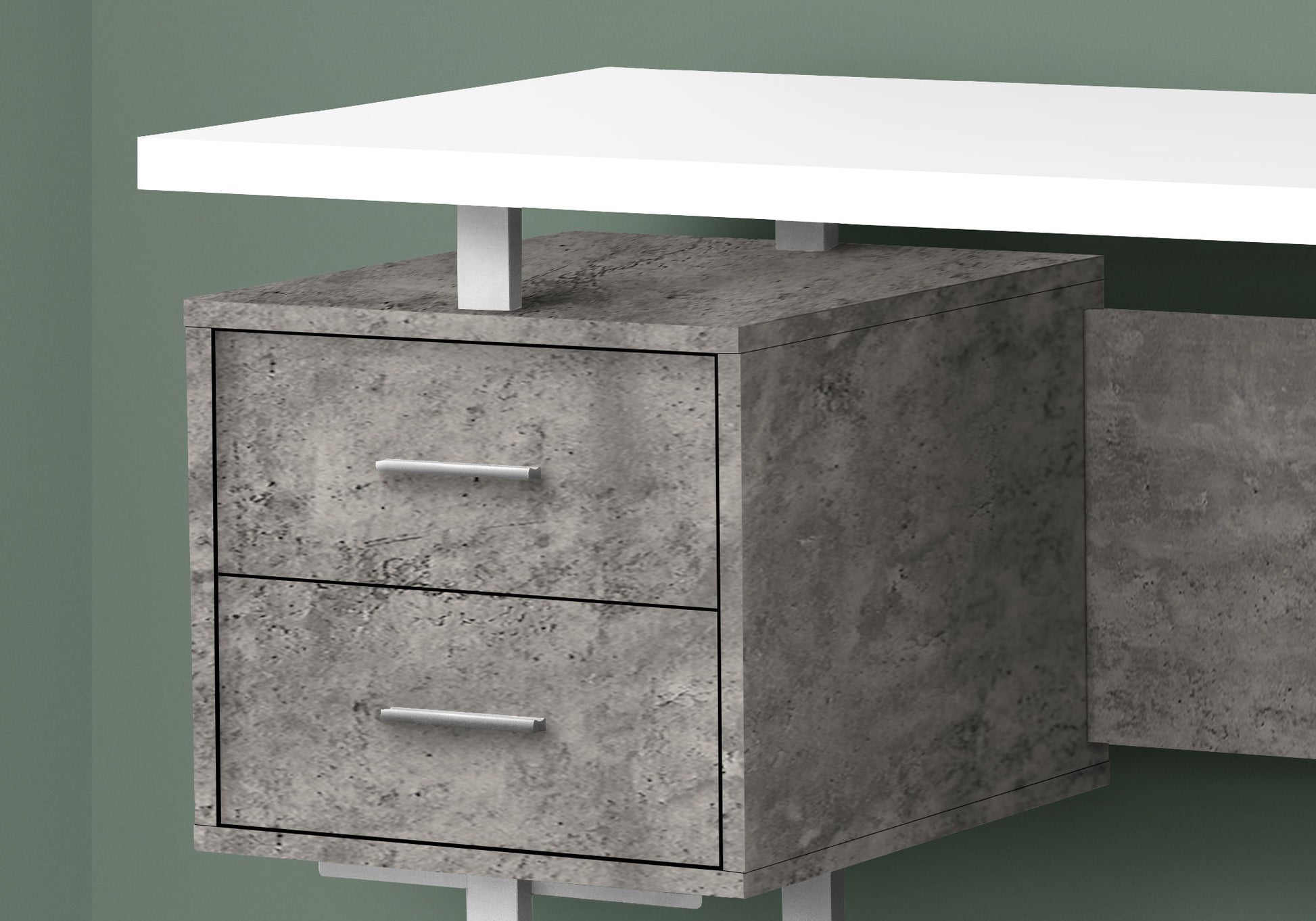 Computer Desk For Home Office, Laptop, Left, Right Set - Up, Storage Drawers, Contemporary & Modern 8th Street