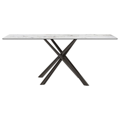 Carvell - Rectangular Sintered Stone Dining Table - Mirage White Coaster Fine Furniture