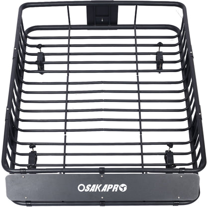 Motoring Rooftop Cargo Carrier Basket Steel, Universal Fit Roof Rack Daily Nest