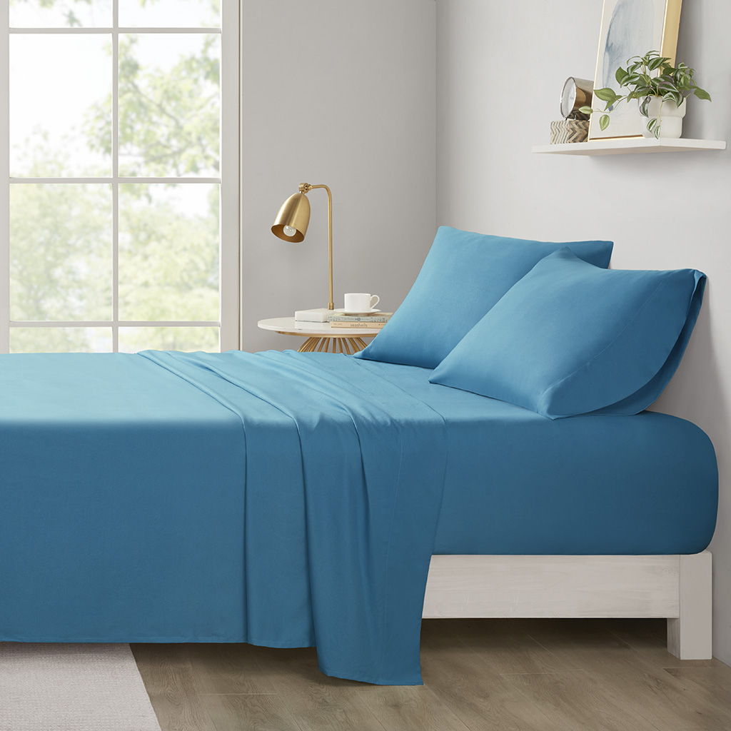 All Season Wrinkle-Free Sheet Set - Teal Intelligent Design