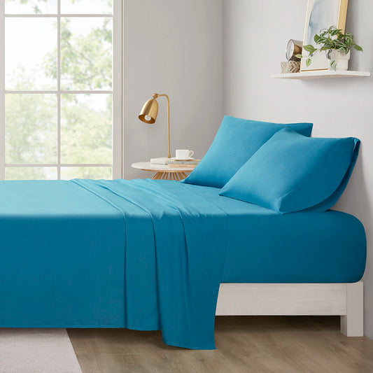 Twin All Season Wrinkle Free Sheet Set - Teal Intelligent Design