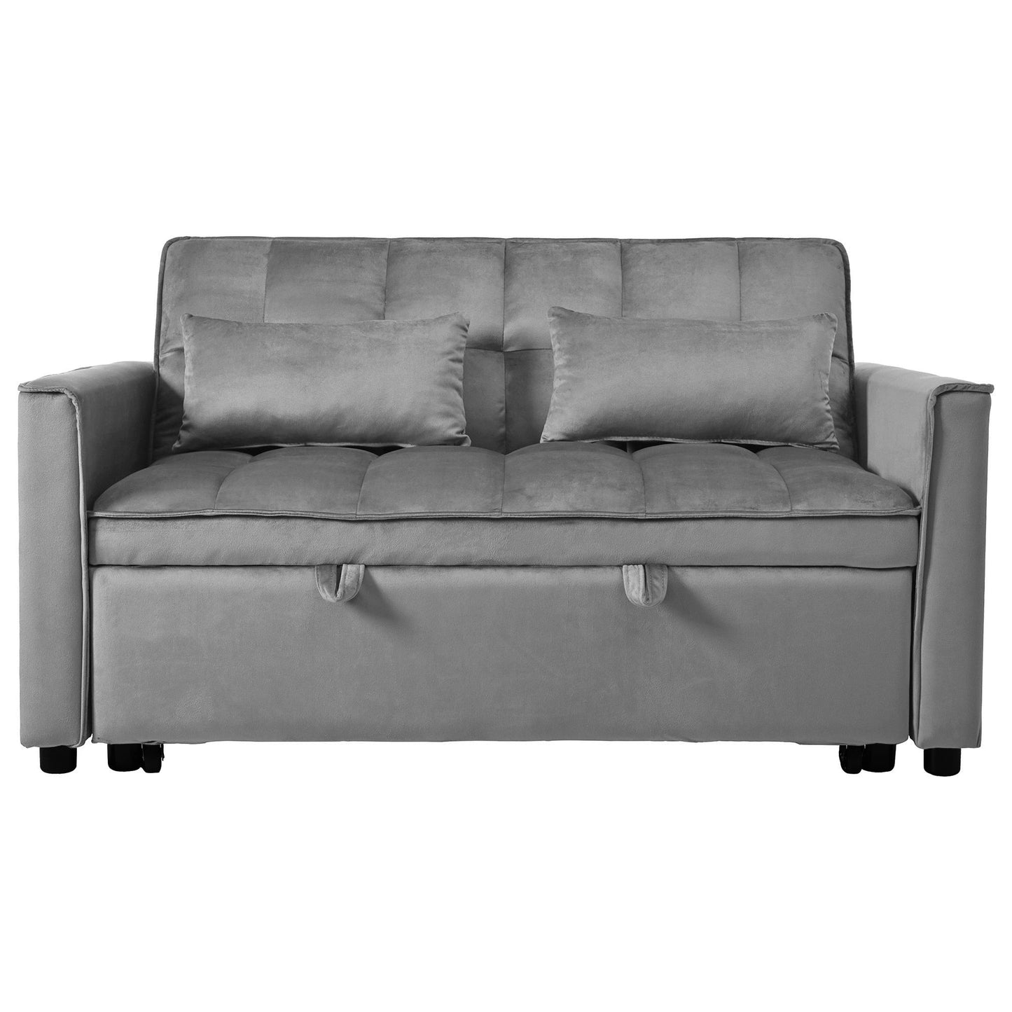 3 In 1 Pull Out Couch Convertible Sofa Bed With Reclining Backrest Home Essentials
