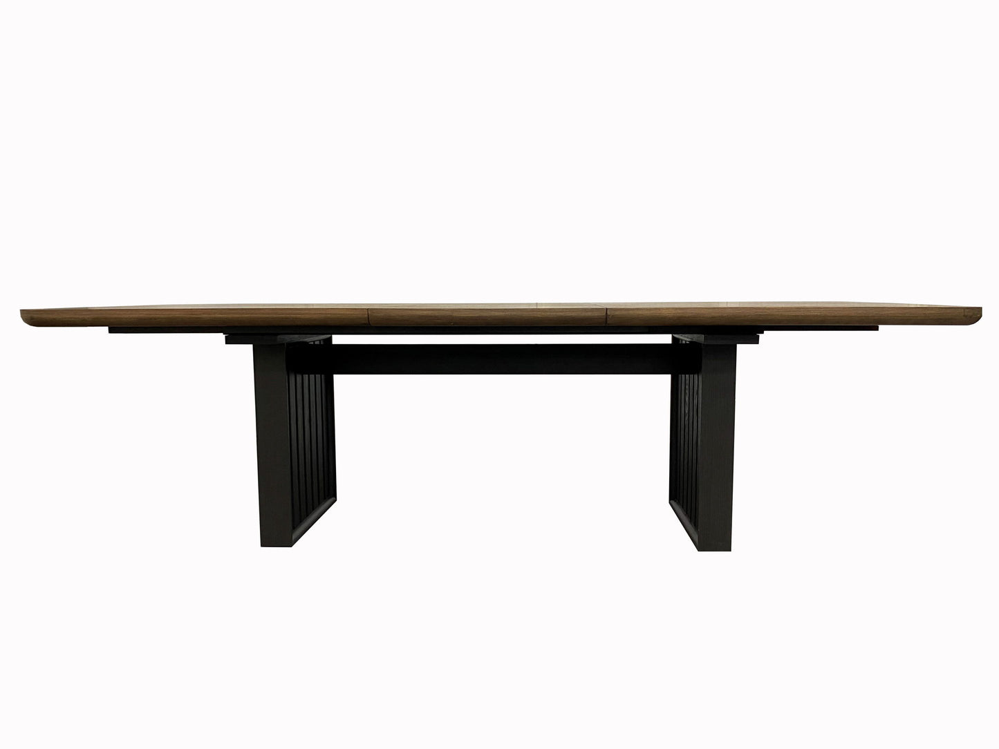 Double Pedestal Table Latte - Light Brown Bernards Furniture