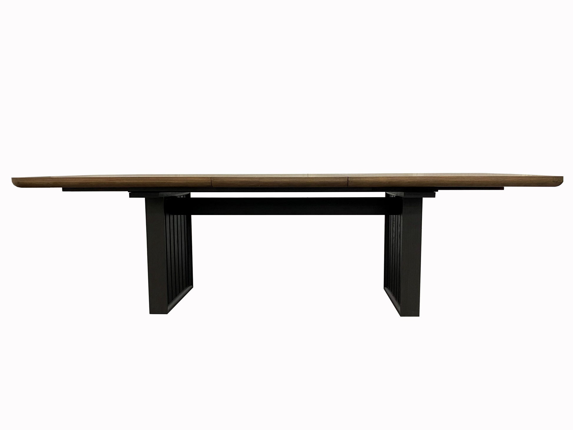 Double Pedestal Table Latte - Light Brown Bernards Furniture
