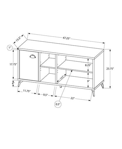 TV Stand, Console, Media Entertainment Center, Storage Cabinet, Contemporary & Modern 8th Street