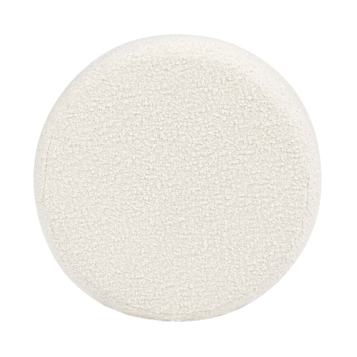 Homary - Floor Cushion Footrest Ottoman - Ivory White Jennifer Taylor Home