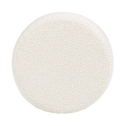 Homary - Floor Cushion Footrest Ottoman - Ivory White Jennifer Taylor Home