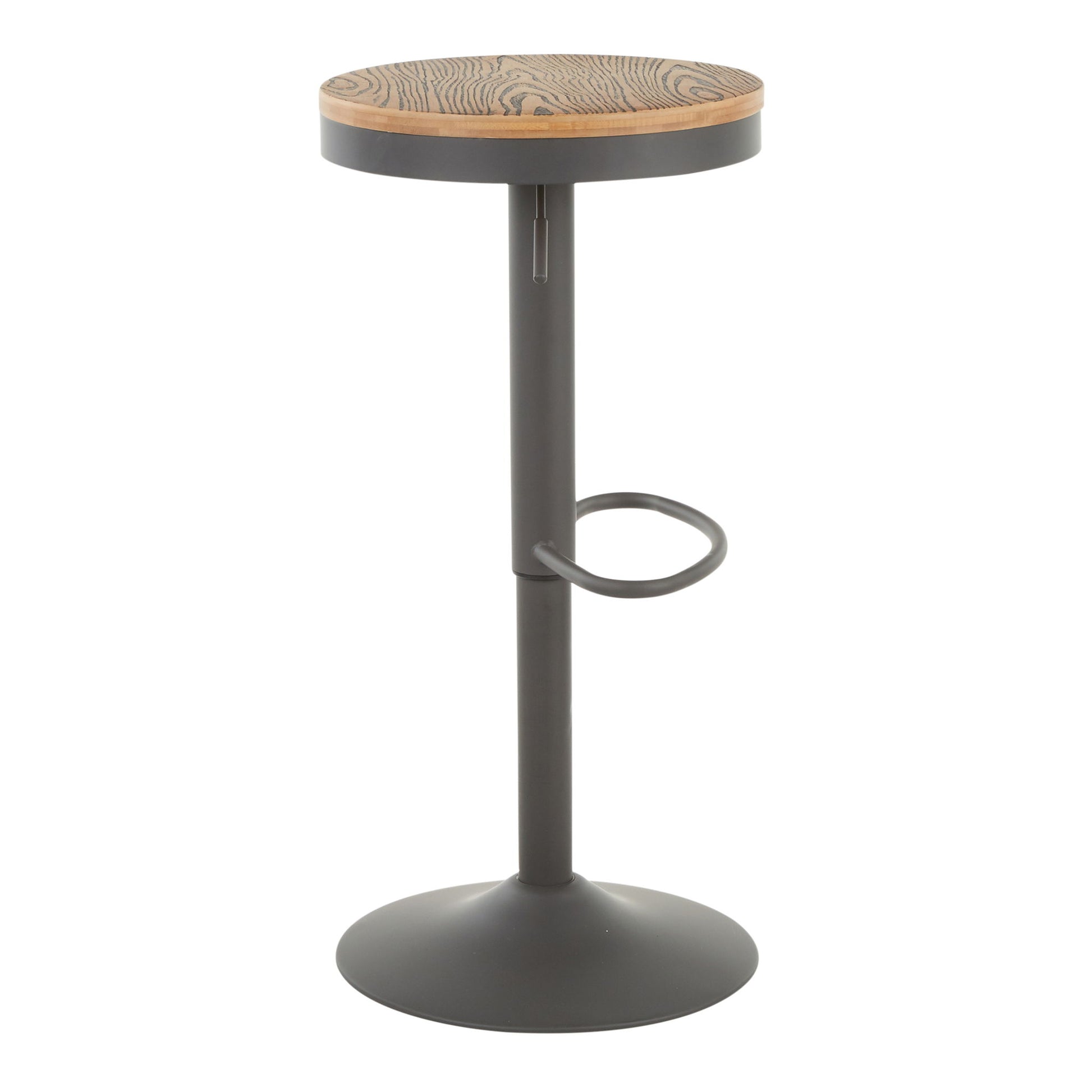 Dakota - Industrial Adjustable Barstool (Set of 2) Lumi Source