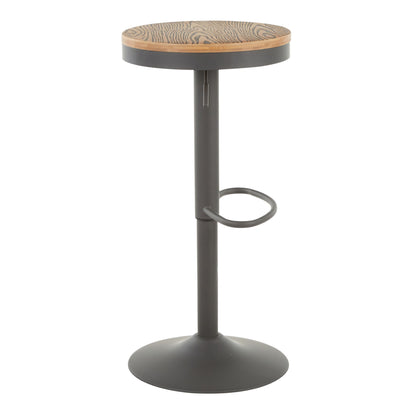 Dakota - Industrial Adjustable Barstool (Set of 2) Lumi Source