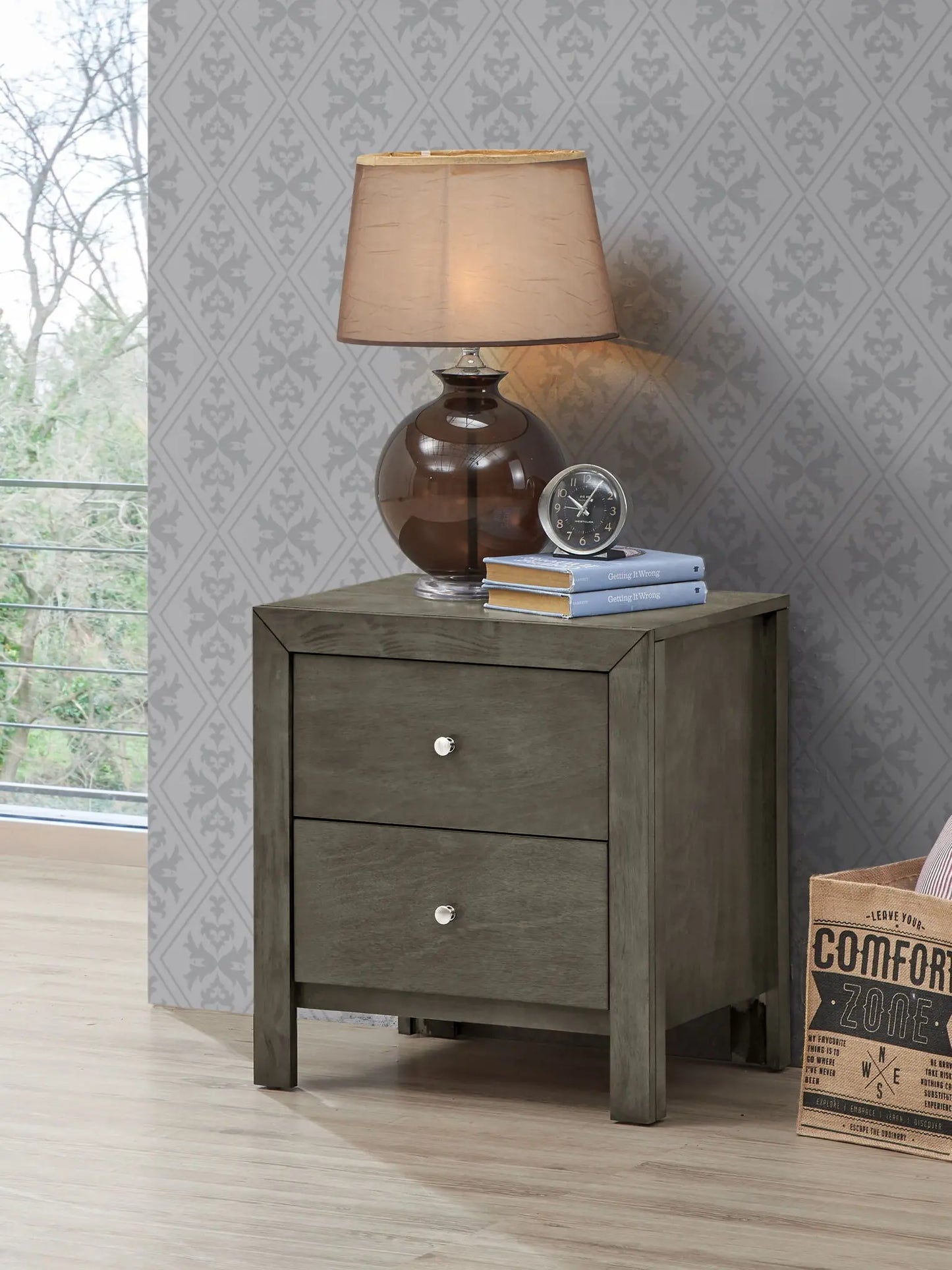 Charming Nightstand With Drawers Glory Furniture