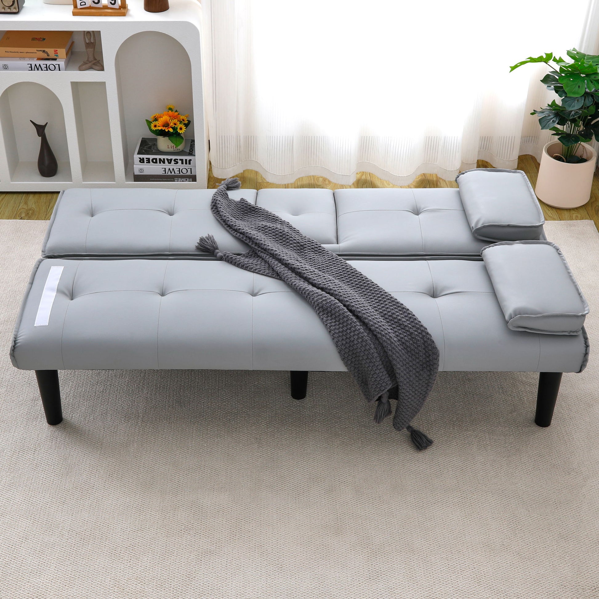 Sofa Bed With Foldable Design And Cup Holder Home Essentials