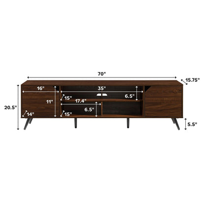 Contemporary 2 Door Minimalist TV Stand