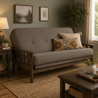 Montana - Full Size Futon Frame Sofa Home Essentials