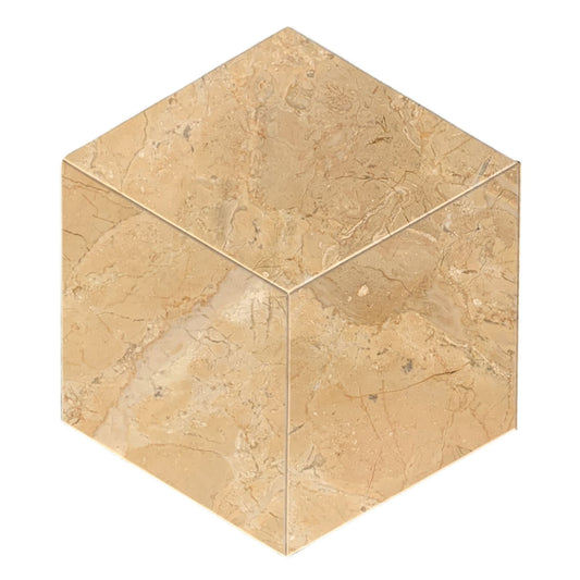 Hexagon Natural Marble Polished Tile For Wall And Floor (Set of 12) Daily Nest