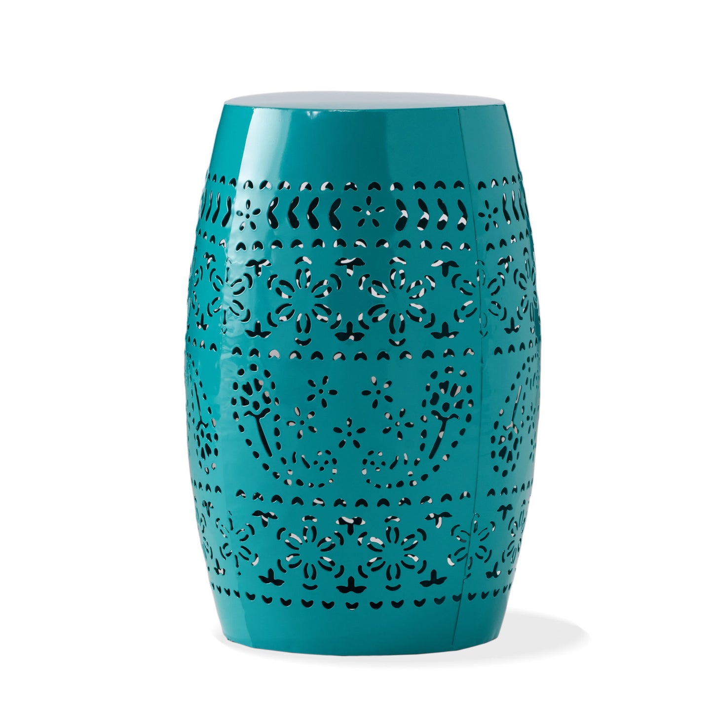 12" Outdoor Lace Cut Side Table Noble House