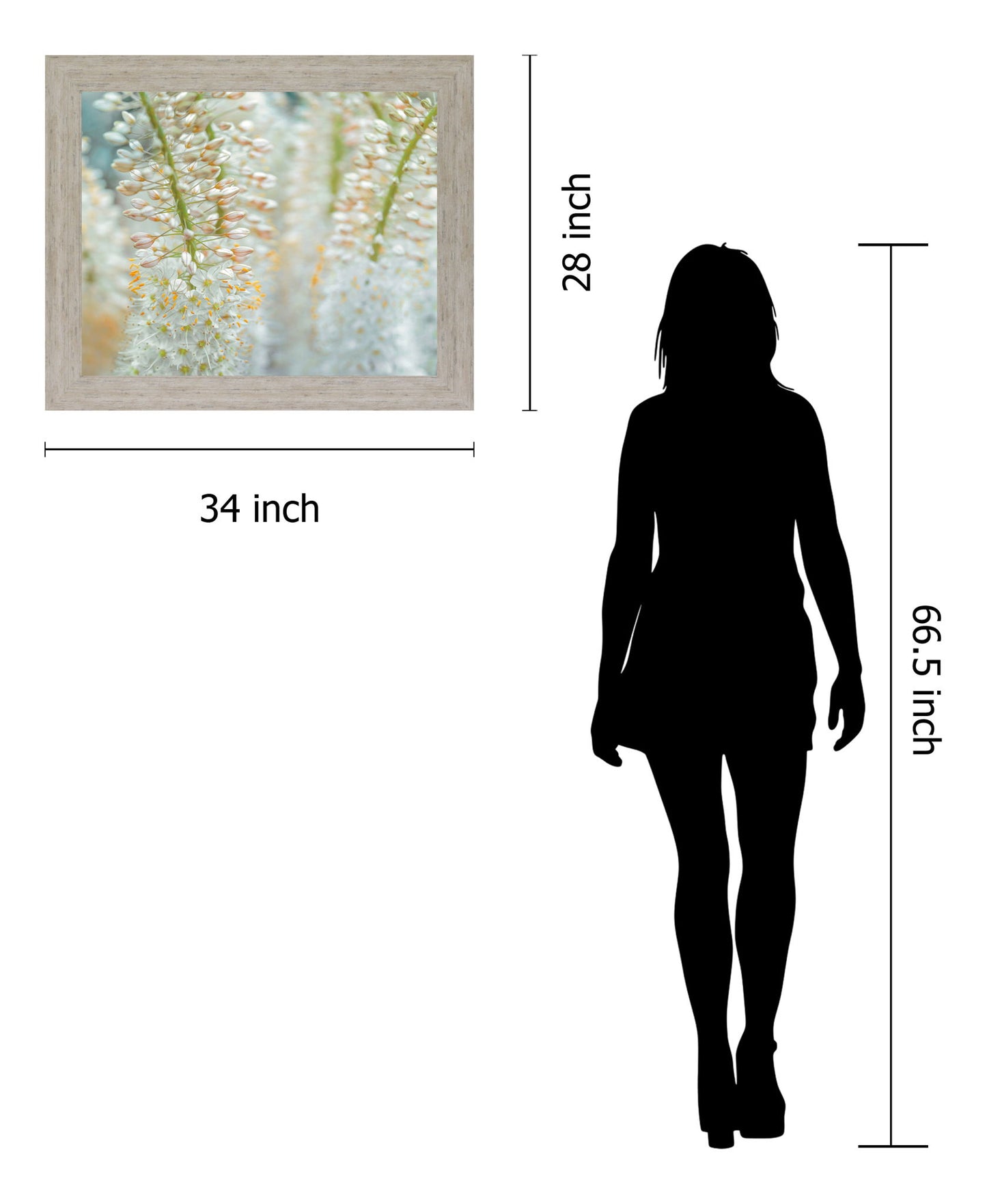 Whispering Blossoms - 28" x 34" Framed Wall Art