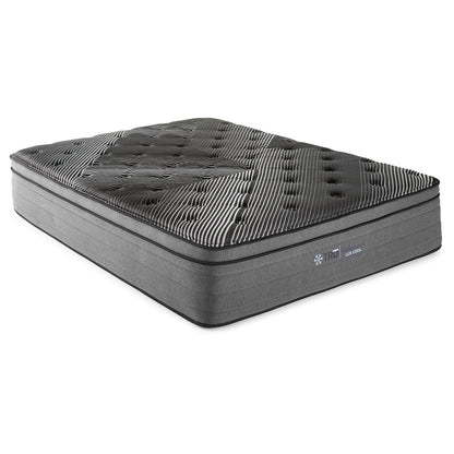 Starrett Black - 15" Euro Top Hybrid Mattress With Cooling Foam And Wrapped Coils Furniture Max