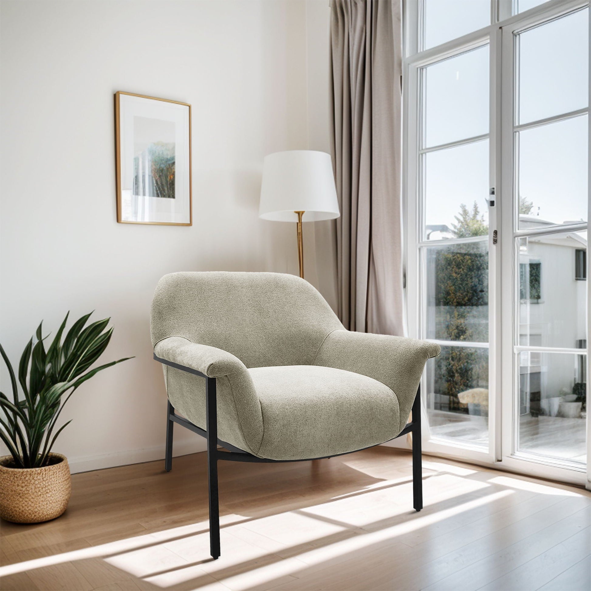 Sabrina - Accent Chair - Beige Chapel Hill
