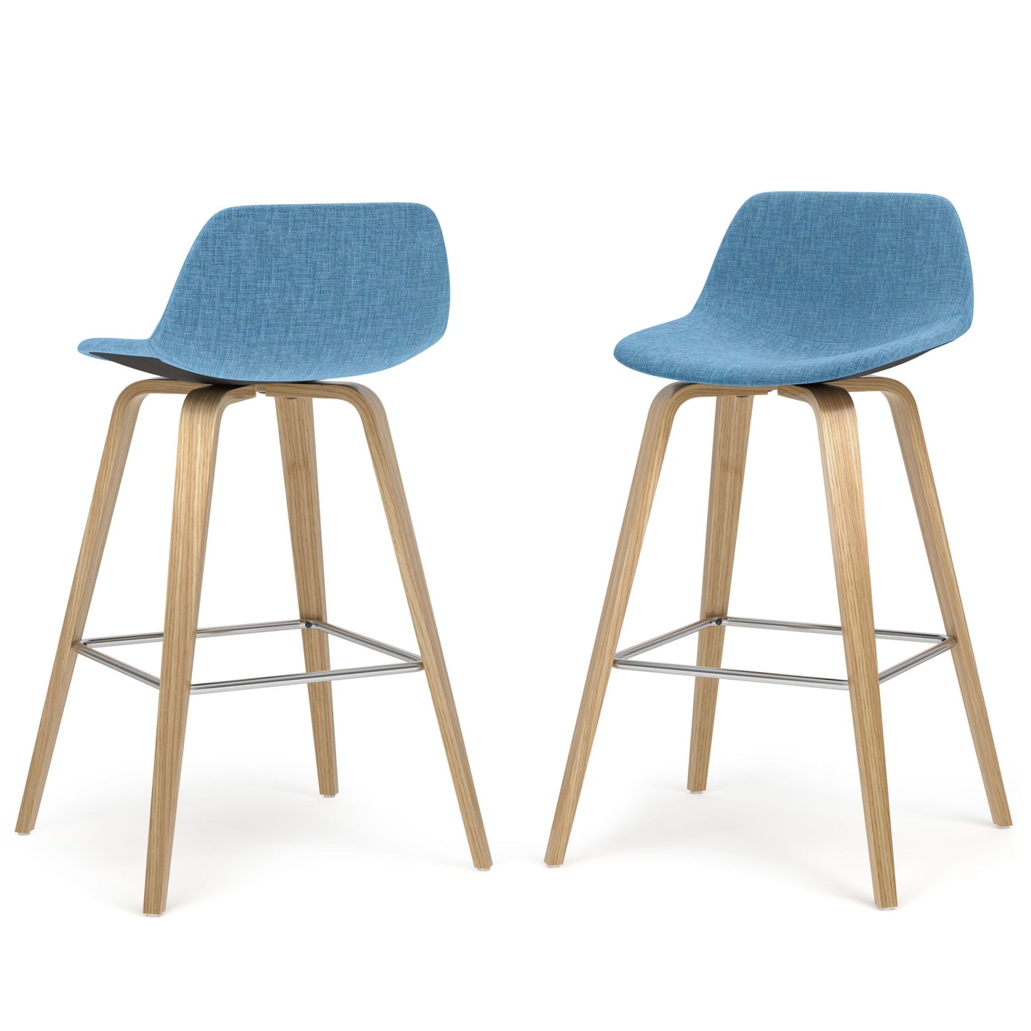Randolph Bentwood - Upholstered Counter / Bar Height Stool (Set of 2) Simpli-Home