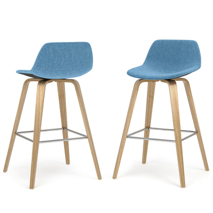 Randolph Bentwood - Upholstered Counter / Bar Height Stool (Set of 2) Simpli-Home