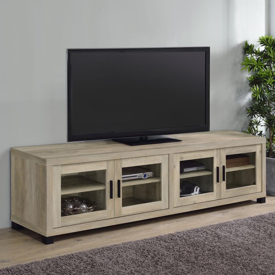 Sachin - 4-Door Engineered Wood TV Stand CoasterEssence