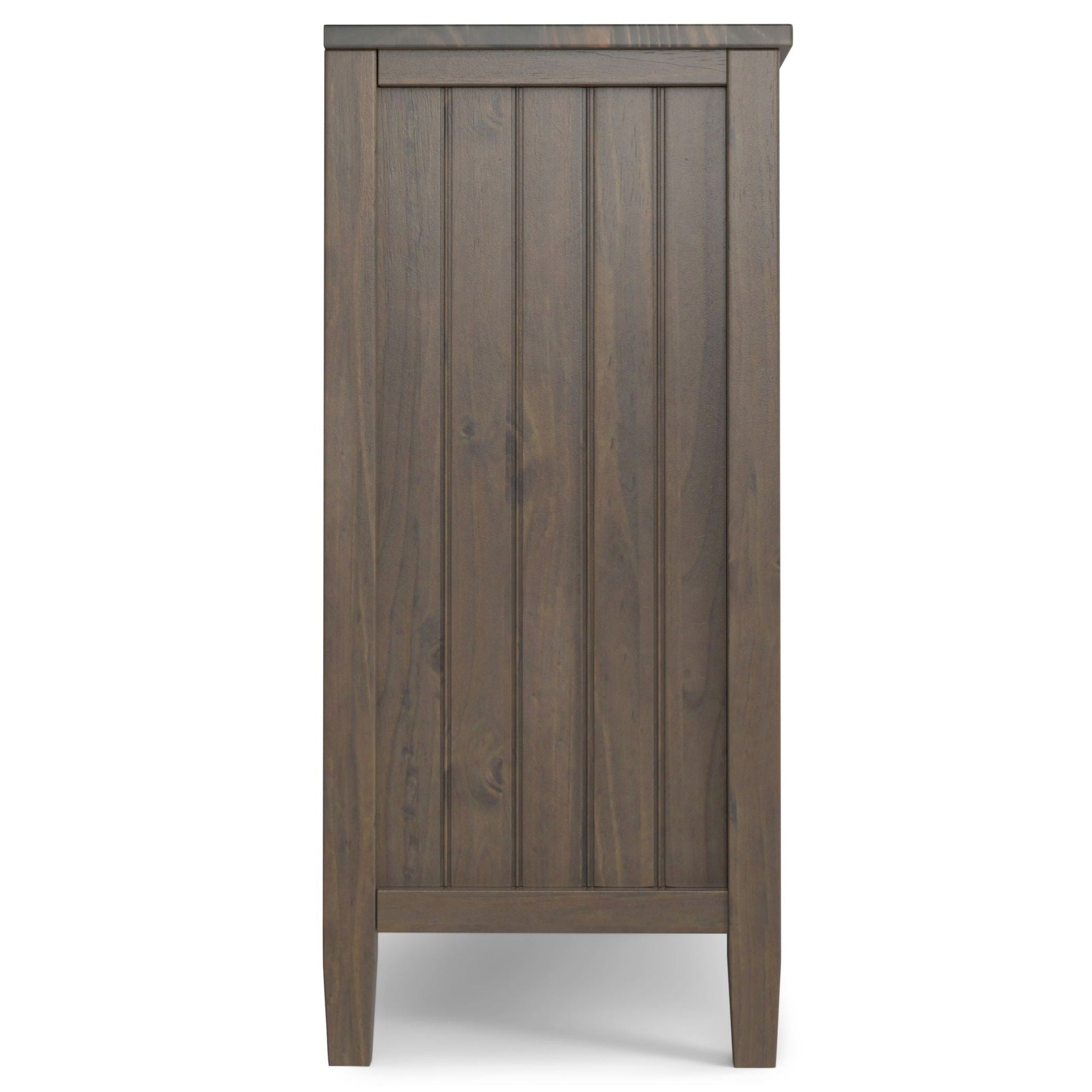 Lev - Low Storage Cabinet - Smoky Brown Simpli-Home