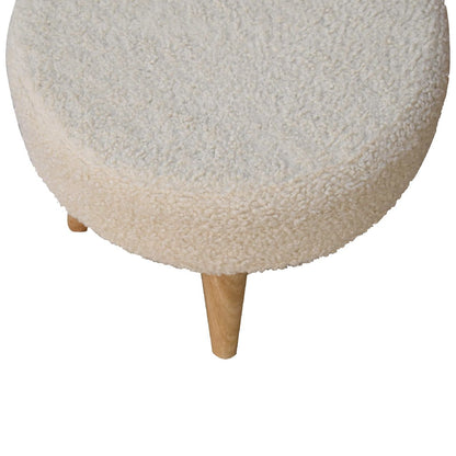 Petite Footstool - Cream / Brown Artisan Furniture
