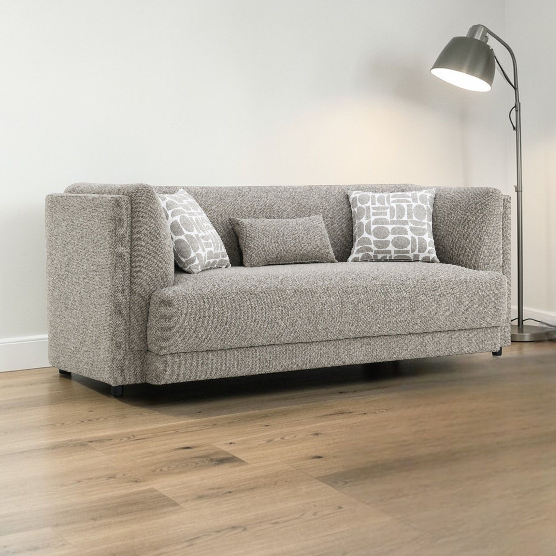 Glenda - Sofa With 3 Pillows - Gray Acme