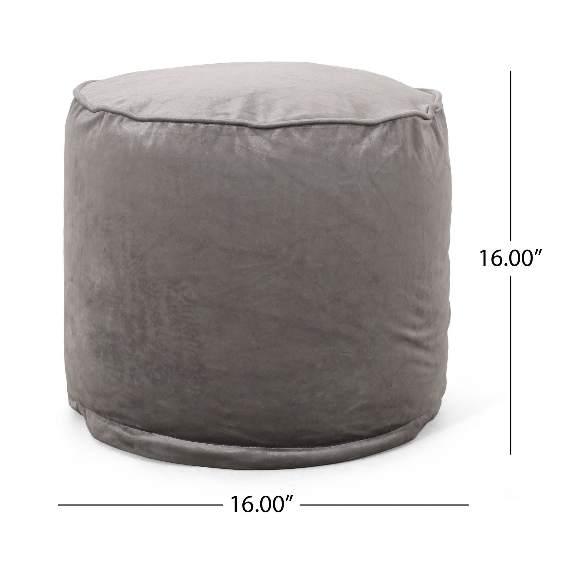 Shimon - Cylinder Pouf Ottoman And Floor Cushion Home Essentials