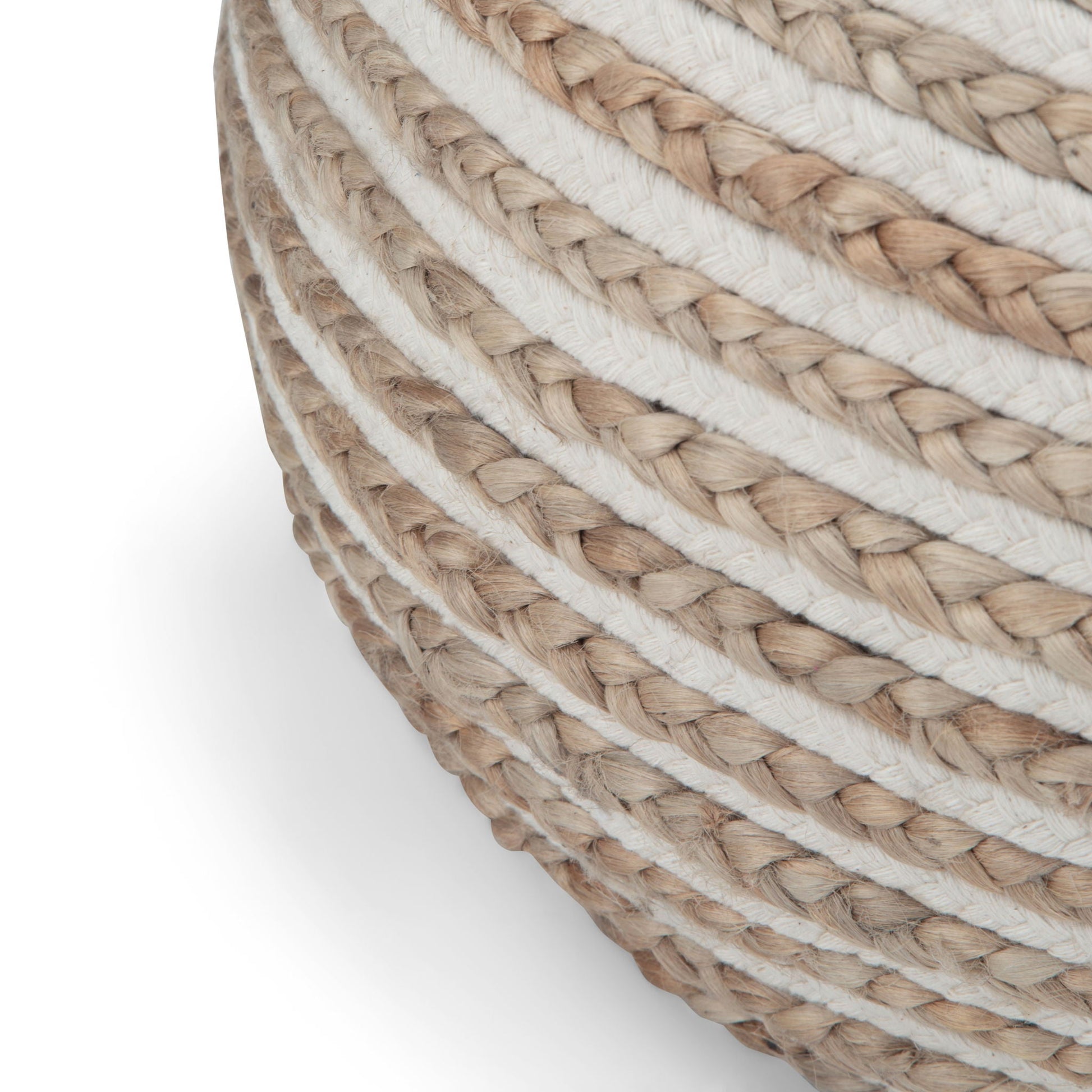 Yolanda - Round Pouf - Natural Simpli-Home