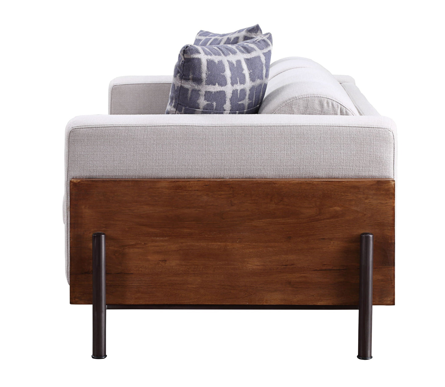 Pelton - Loveseat With 2 Toss Pillows - Walnut Acme