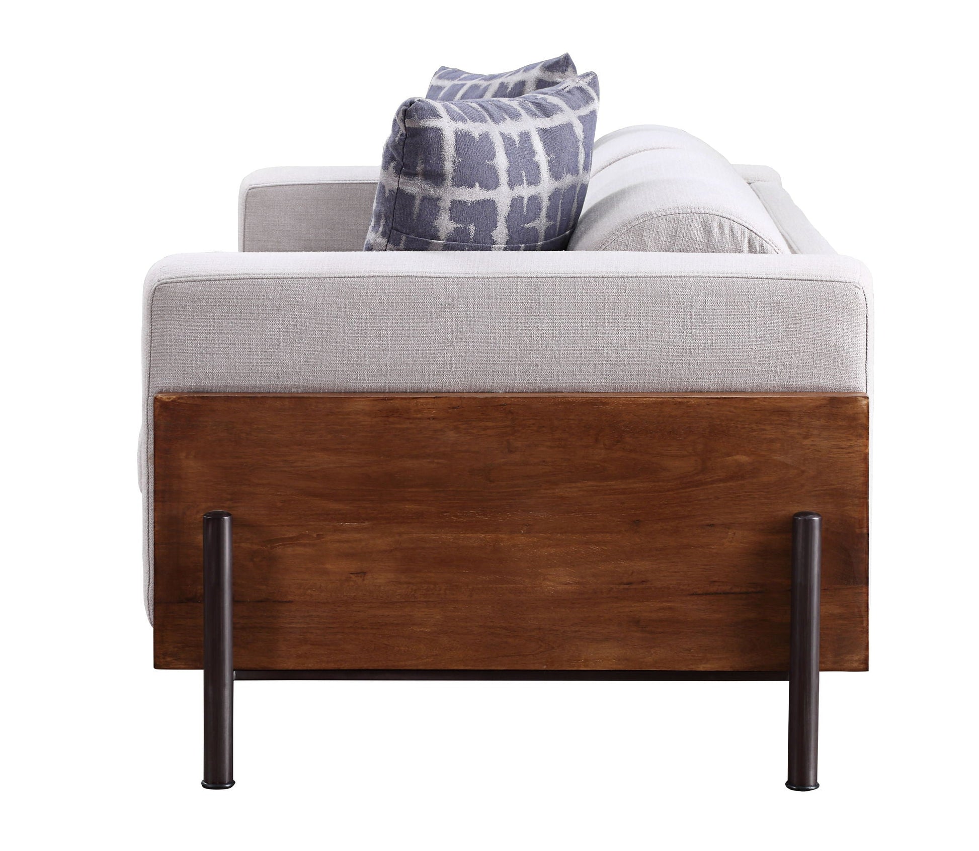 Pelton - Loveseat With 2 Toss Pillows - Walnut Acme
