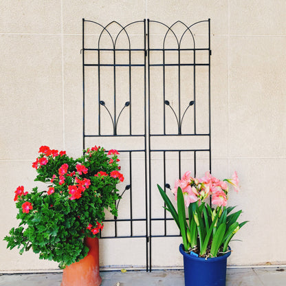 Metal Garden Trellis Rustproof For Climbing Plants Outdoor Flower Support Daily Nest