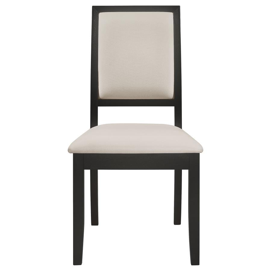 Louise - Upholstered Wood Dining Side Chairs (Set of 2) - Black CoasterEveryday