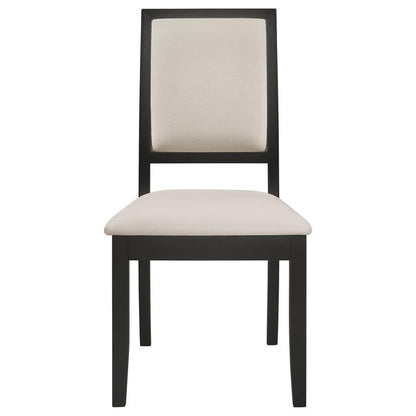 Louise - Upholstered Wood Dining Side Chairs (Set of 2) - Black CoasterEveryday