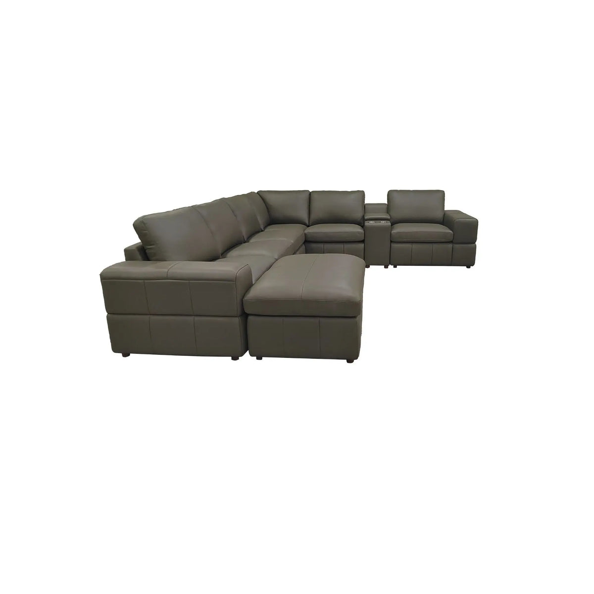 Modular Sectional With Large Square Arms, Custom Configuration Home Essentials